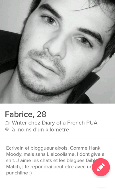 exemple description tinder