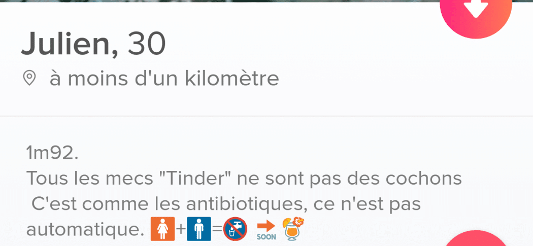 description tinder originale