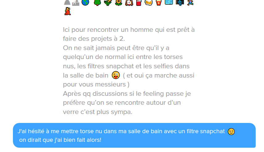 premier message site de rencontre