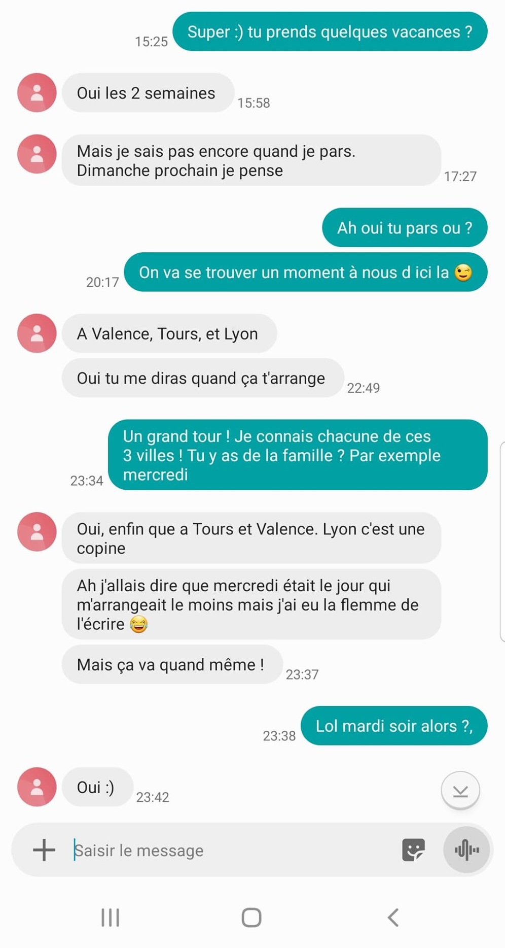 de quoi parler a une fille par sms