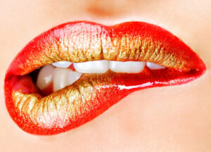 Une bouche en or
