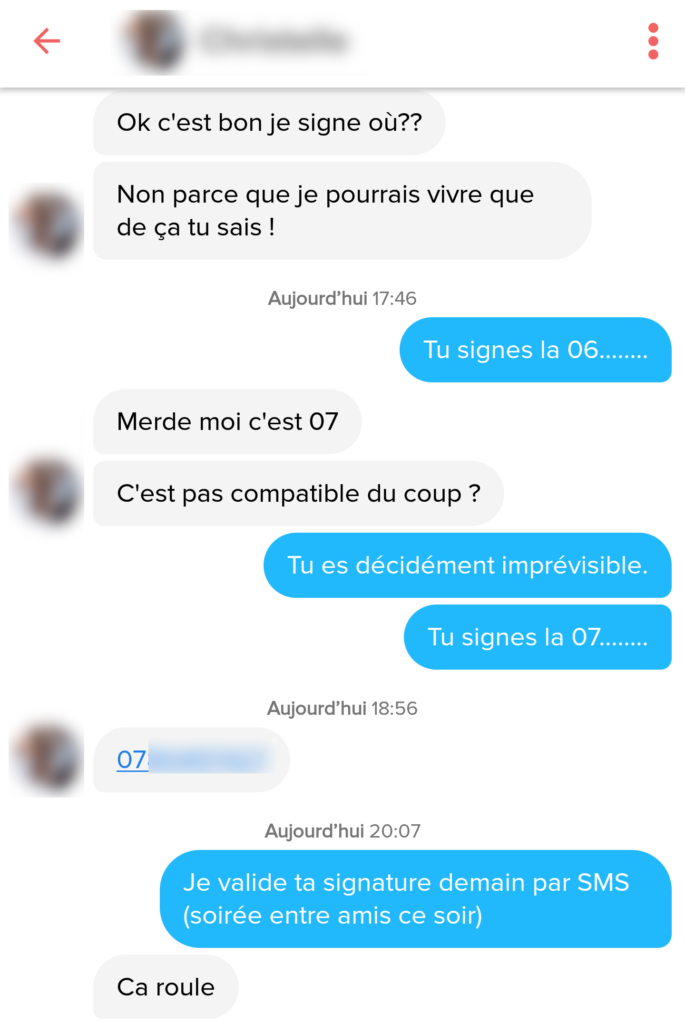 premier message tinder