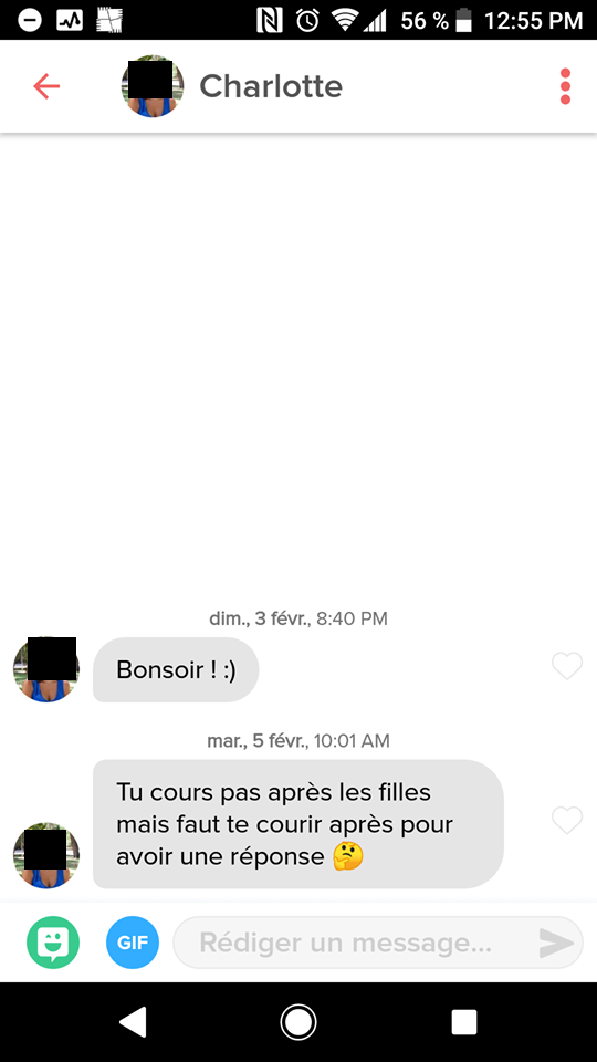 entamer conversation tinder