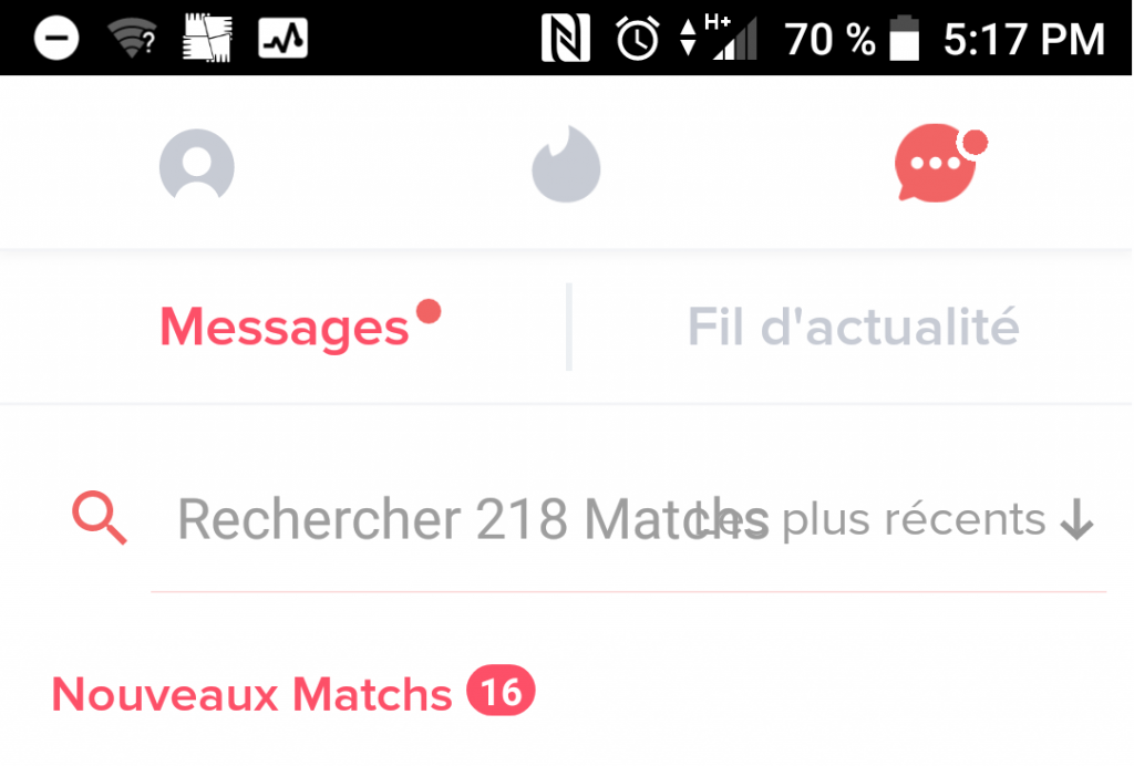 pas de match tinder