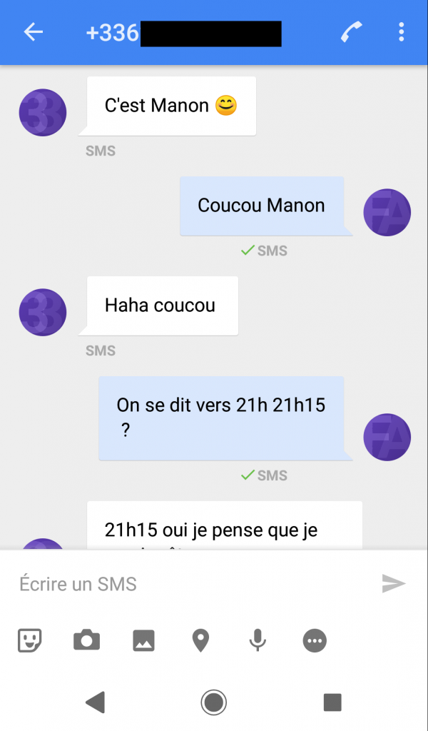 sms drague