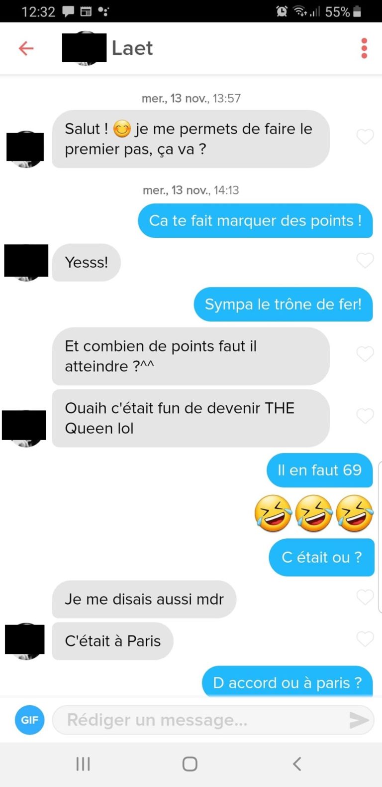 premier message tinder homme