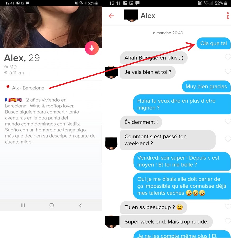 comment brancher une fille sur Tinder