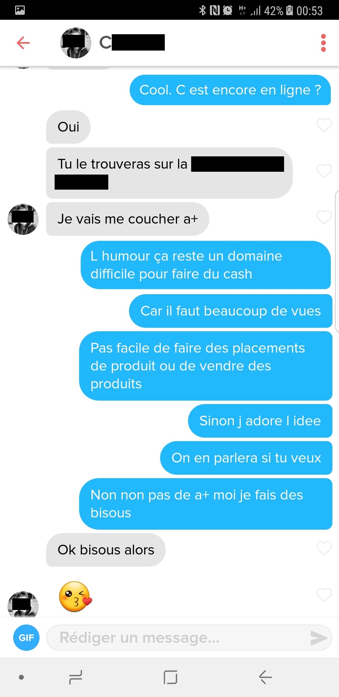 exemple tinder conversations