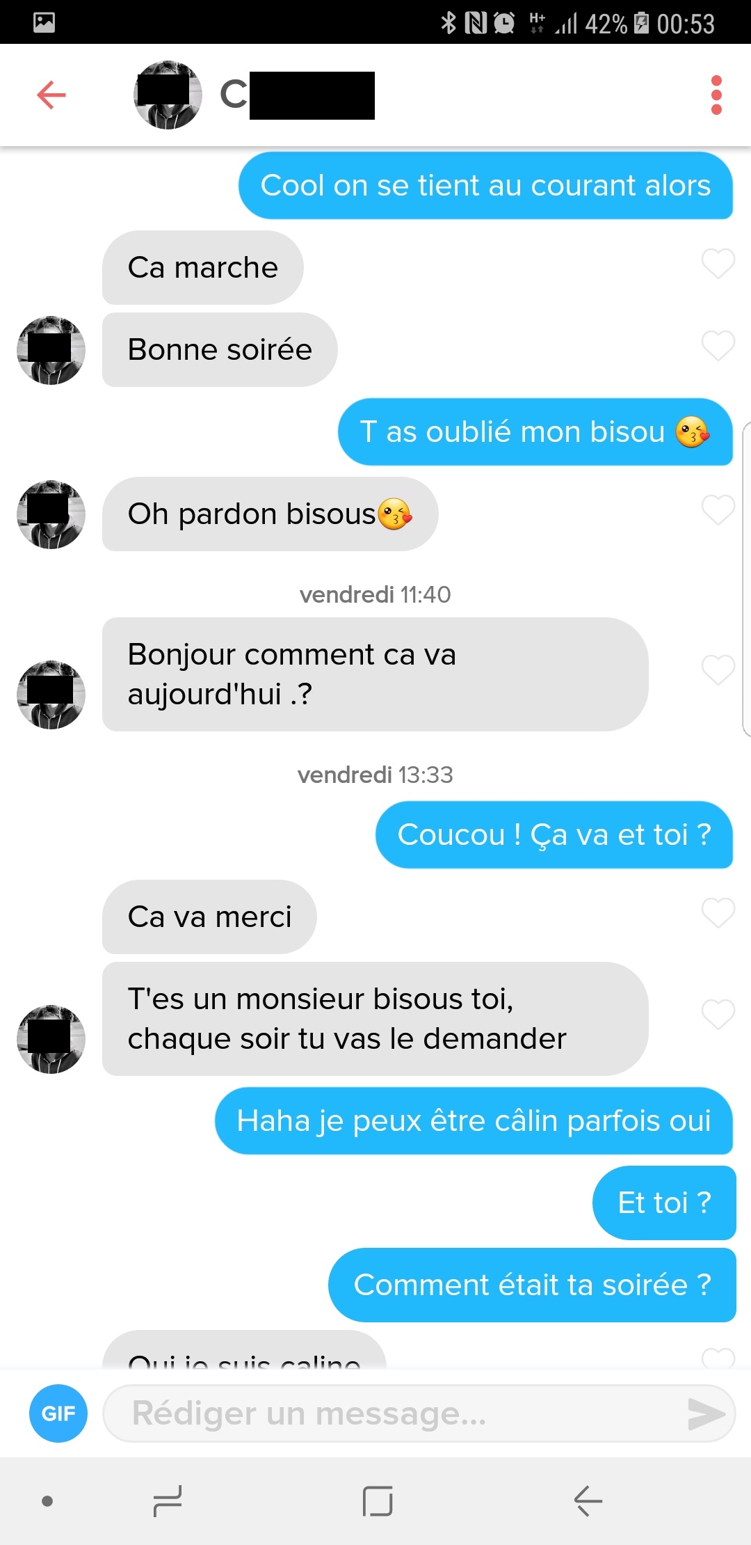 exemple tinder discussions