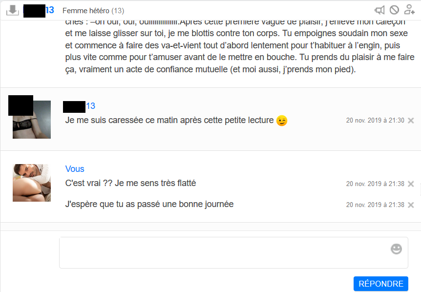 exciter une fille par message