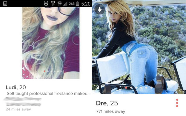 tinder meuf trop bonne photo