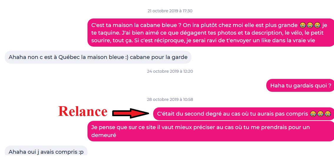 comment relancer une discussion