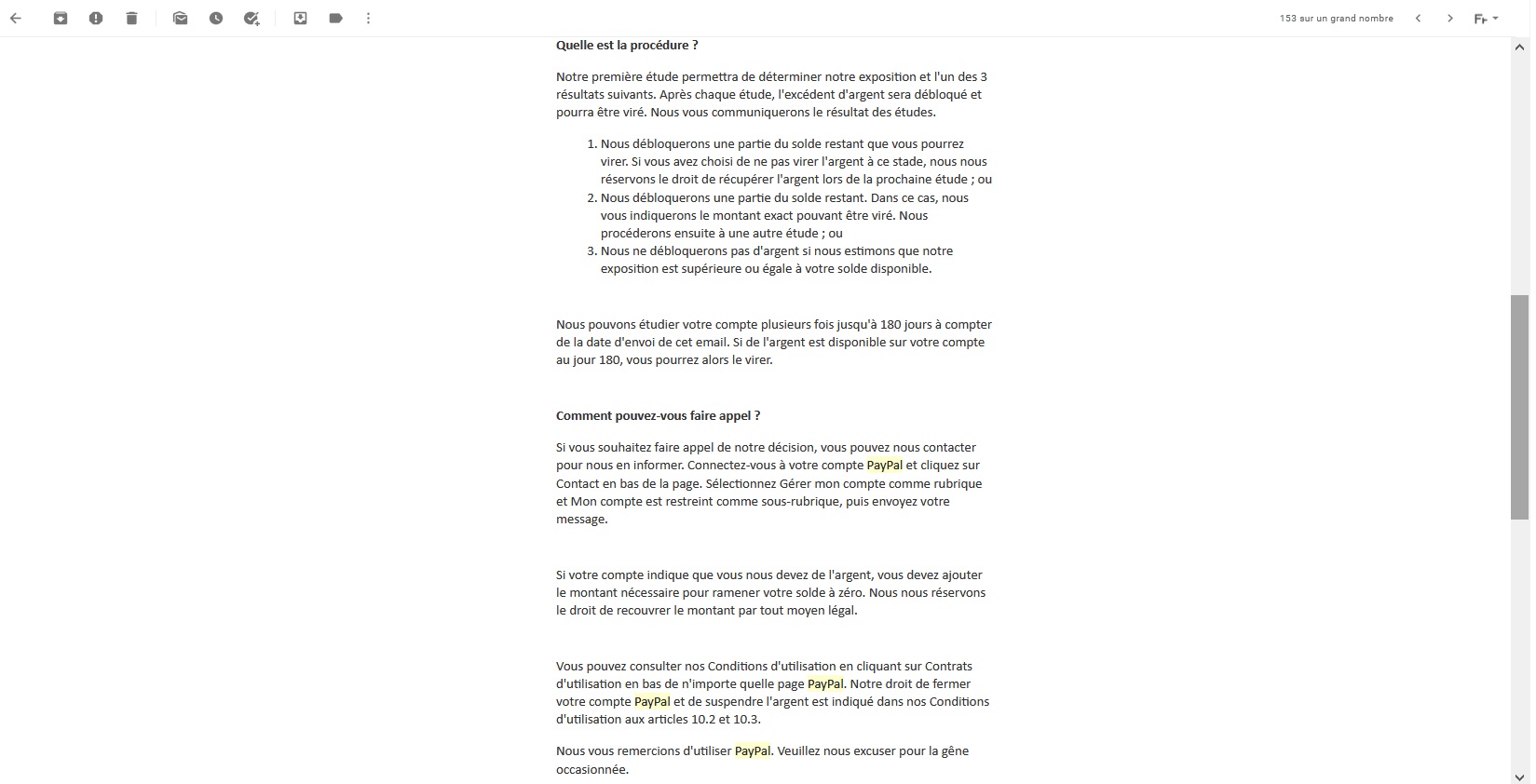 paypal escroquerie